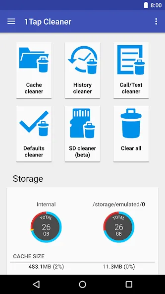 1Tap Cleaner Pro — скриншот 1
