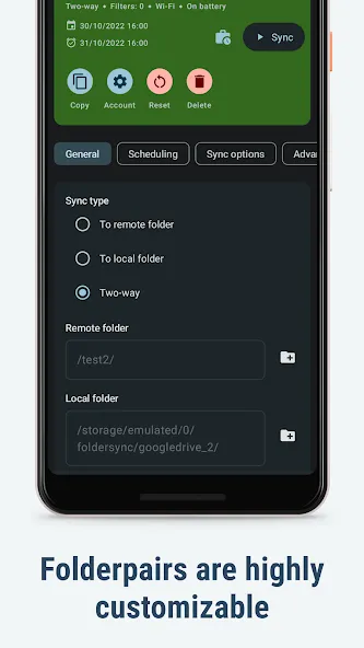 FolderSync Pro — скриншот 2