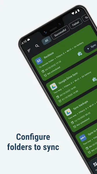 FolderSync Pro — скриншот 1
