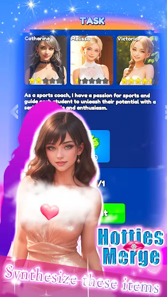 Hotties Merge — скриншот 1