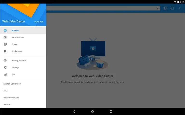 Web Video Cast — скриншот 2
