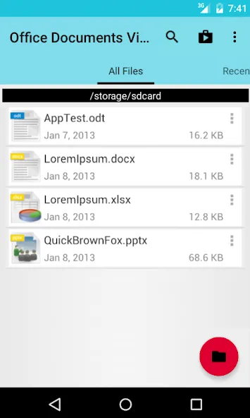 Office Documents Viewer — скриншот 1