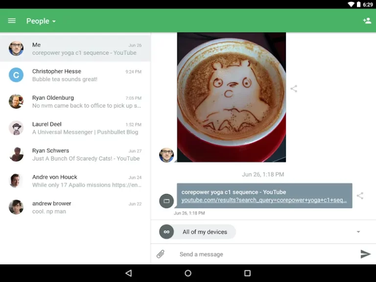 Pushbullet — скриншот 1