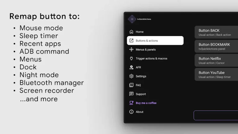 tvQuickActions Pro — скриншот 1