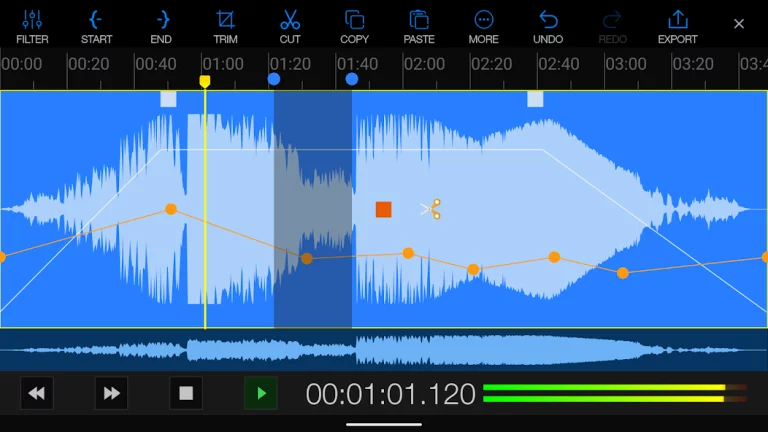 EZAudioCut — скриншот 2