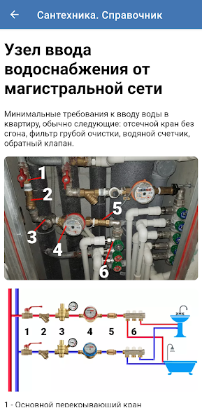 Справочник сантехника — скриншот 1