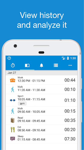 aTimeLogger Pro — скриншот 2