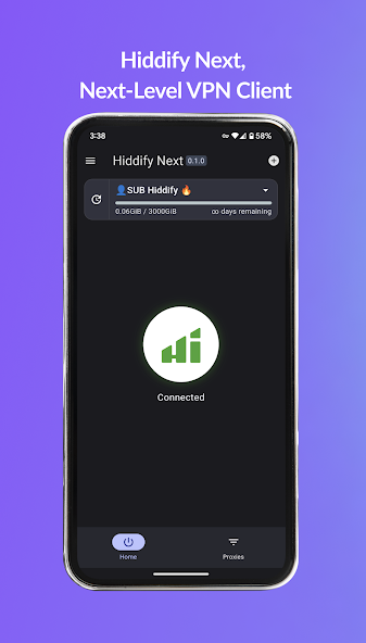 Hiddify — скриншот 1
