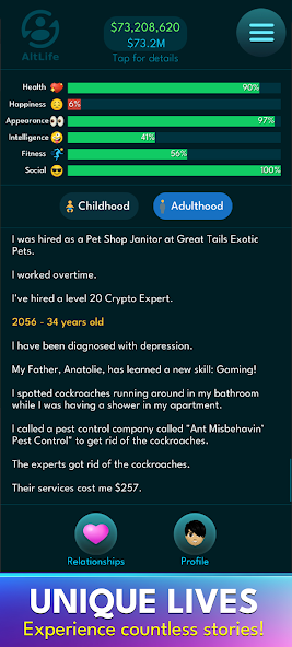AltLife — Life Simulator — скриншот 1
