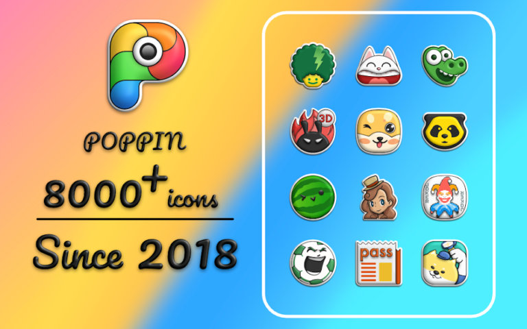 Poppin icon pack — скриншот 1