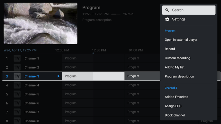 TiviMate IPTV Player — скриншот 2