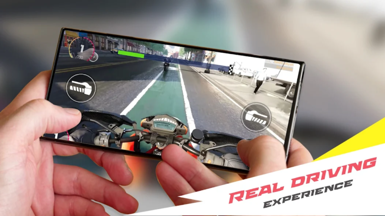 Traffic Bike Rush Driving City — скриншот 2