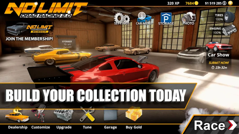 No Limit Drag Racing 2 — скриншот 1