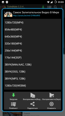 TubeMate — скриншот 2