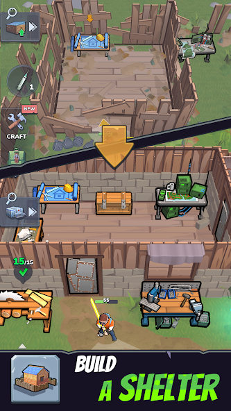 Zombie Slasher: Survival RPG — скриншот 1