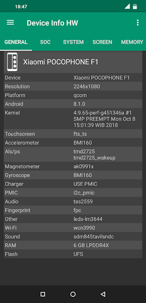 Device Info HW — скриншот 2