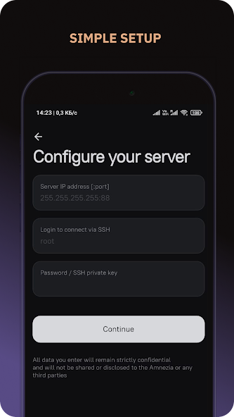 Скриншот приложения Amnezia VPN — скриншот 2