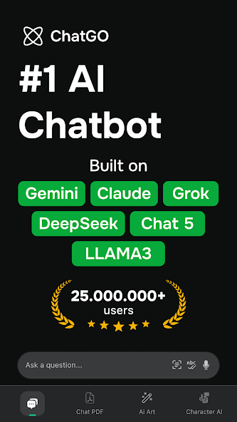 Скриншот приложения AI Chatbot GO — скриншот 1