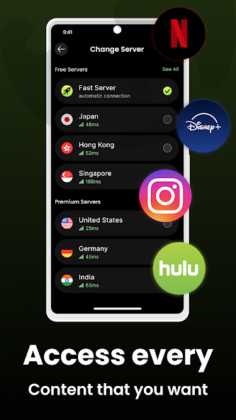 Скриншот приложения Bear VPN — скриншот 2