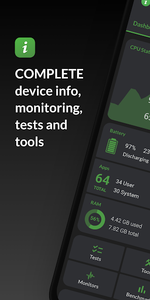 Скриншот приложения DevCheck Device & System Info — скриншот 1