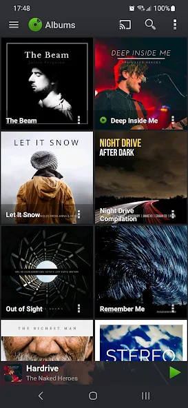 Скриншот приложения PlayerPro Music Player — скриншот 1