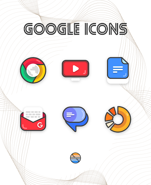 Скриншот приложения Borderline Icon Pack — скриншот 1