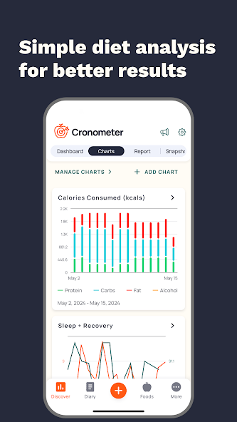 Скриншот приложения Calorie Counter by Cronometer — скриншот 2