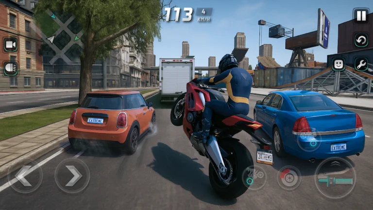 Скриншот приложения Extreme Motorcycle Simulator — скриншот 2