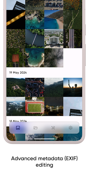 Скриншот приложения Graphie - EXIF management — скриншот 1