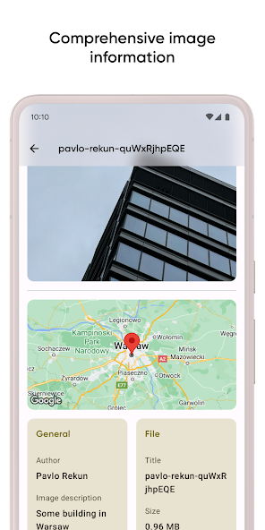 Скриншот приложения Graphie - EXIF management — скриншот 2