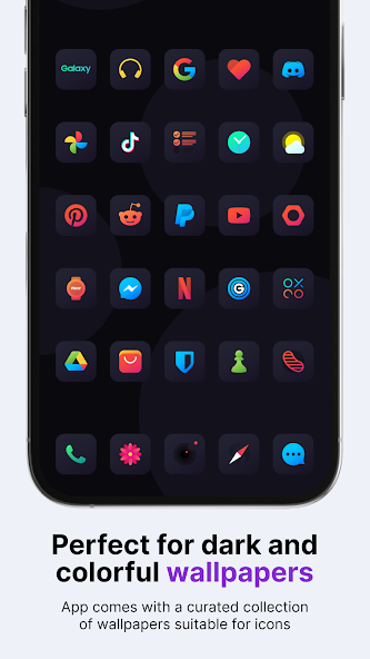 Скриншот приложения Nova Dark Icon Pack — скриншот 2