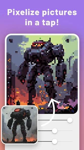 Скриншот приложения PixelMe: Pixel Art AI Camera — скриншот 2