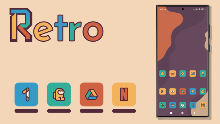 Скриншот приложения Retromatic Icon Pack — скриншот 1