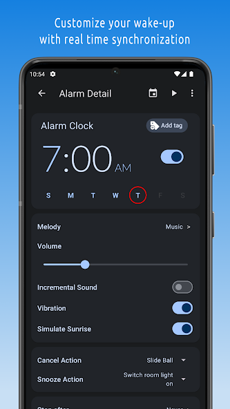 Скриншот приложения Turbo Alarm - будильник — скриншот 2