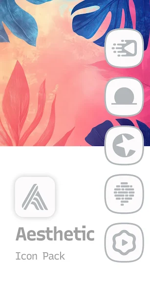 Скриншот приложения Aesthetic Icon Pack — скриншот 1
