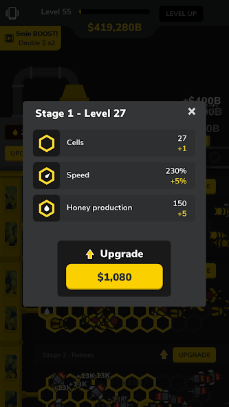 Скриншот приложения Idle Bee Factory Tycoon — скриншот 2