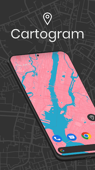 Скриншот приложения Cartogram: Live Обои Карта — скриншот 1
