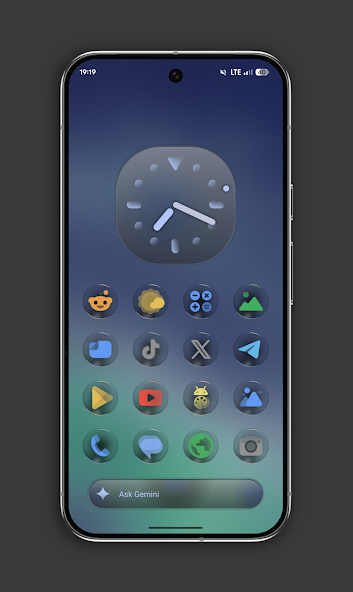 Скриншот приложения Glassy Colors Icons — скриншот 2