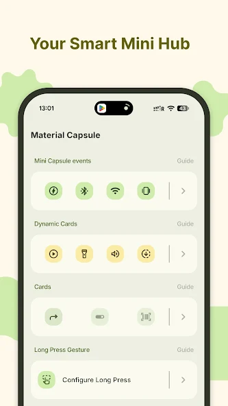 Скриншот приложения Material Capsule: Dynamic UI — скриншот 1