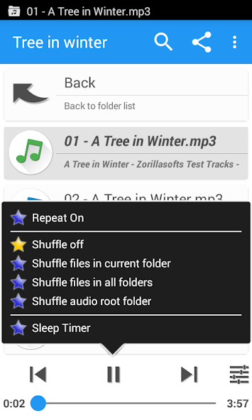 Скриншот приложения Music Folder Player Full — скриншот 2