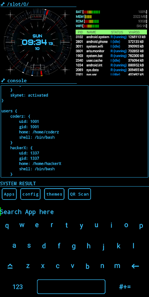 Скриншот приложения Aris Hacker Launcher — скриншот 1