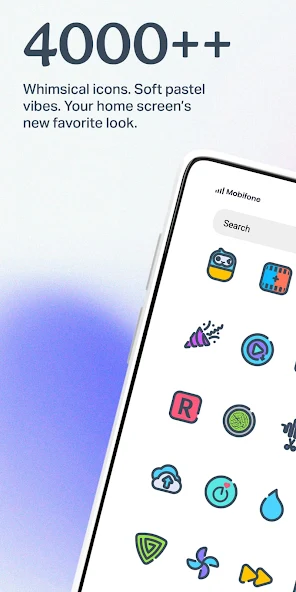 Скриншот приложения Cartoon - Icon Pack — скриншот 1
