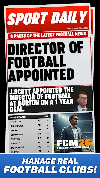 Скриншот приложения Football Club Management 2026 — скриншот 2