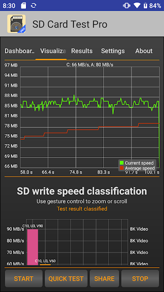 Скриншот приложения SD Card Test Pro — скриншот 2