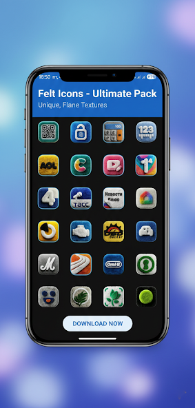 Скриншот приложения Fluffy 3D Icon Pack — скриншот 2