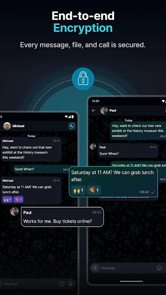 Скриншот приложения Keet - Private Encrypted Chat — скриншот 2