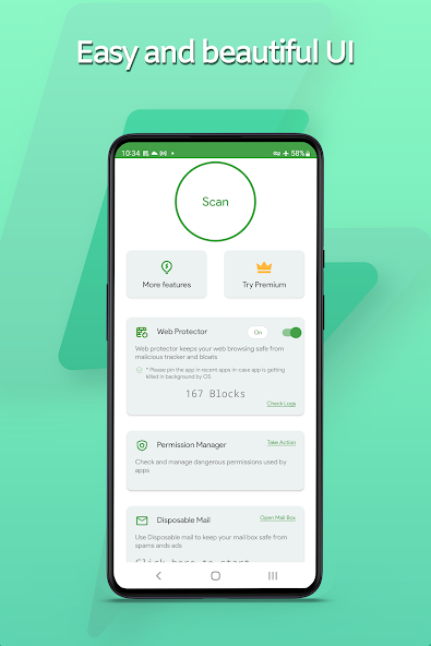 Скриншот приложения VirusGuard - Mobile Antivirus — скриншот 1