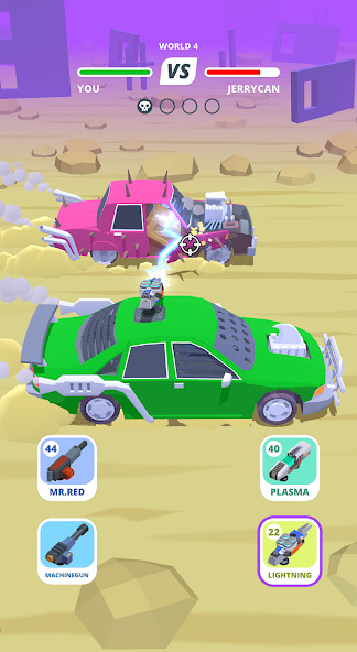 Скриншот приложения Desert Riders: Car Battle Game — скриншот 2