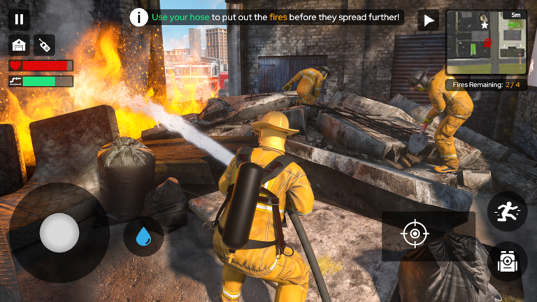 Скриншот приложения Fire Truck Firefighter Squad — скриншот 1
