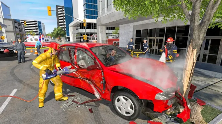 Скриншот приложения Fire Truck Firefighter Squad — скриншот 2
